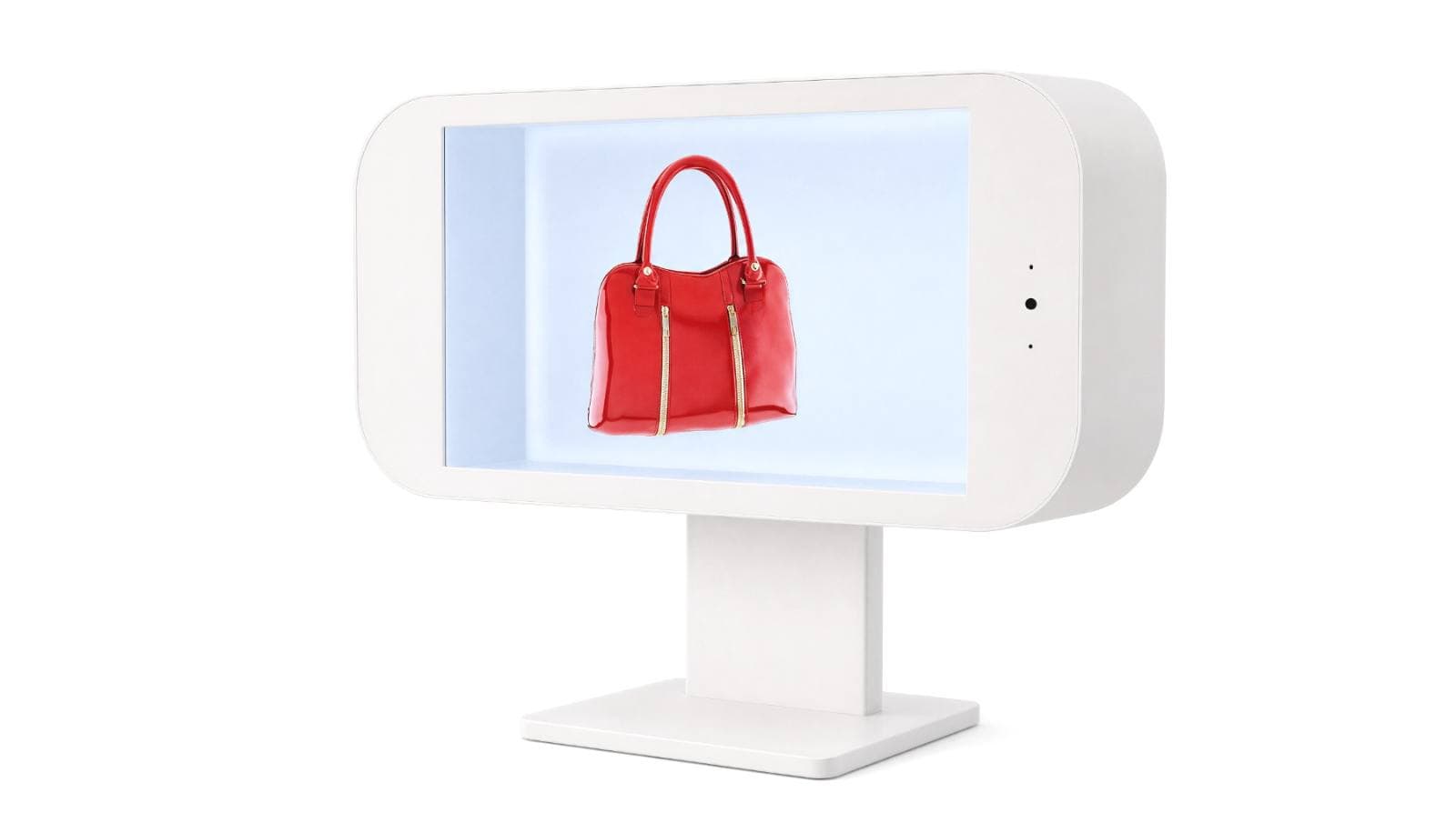 Vis a Vis 21,5″ acceso, borsa rossa in 3D